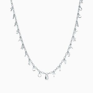 Tiffany Charms dangle necklace Silver 18"